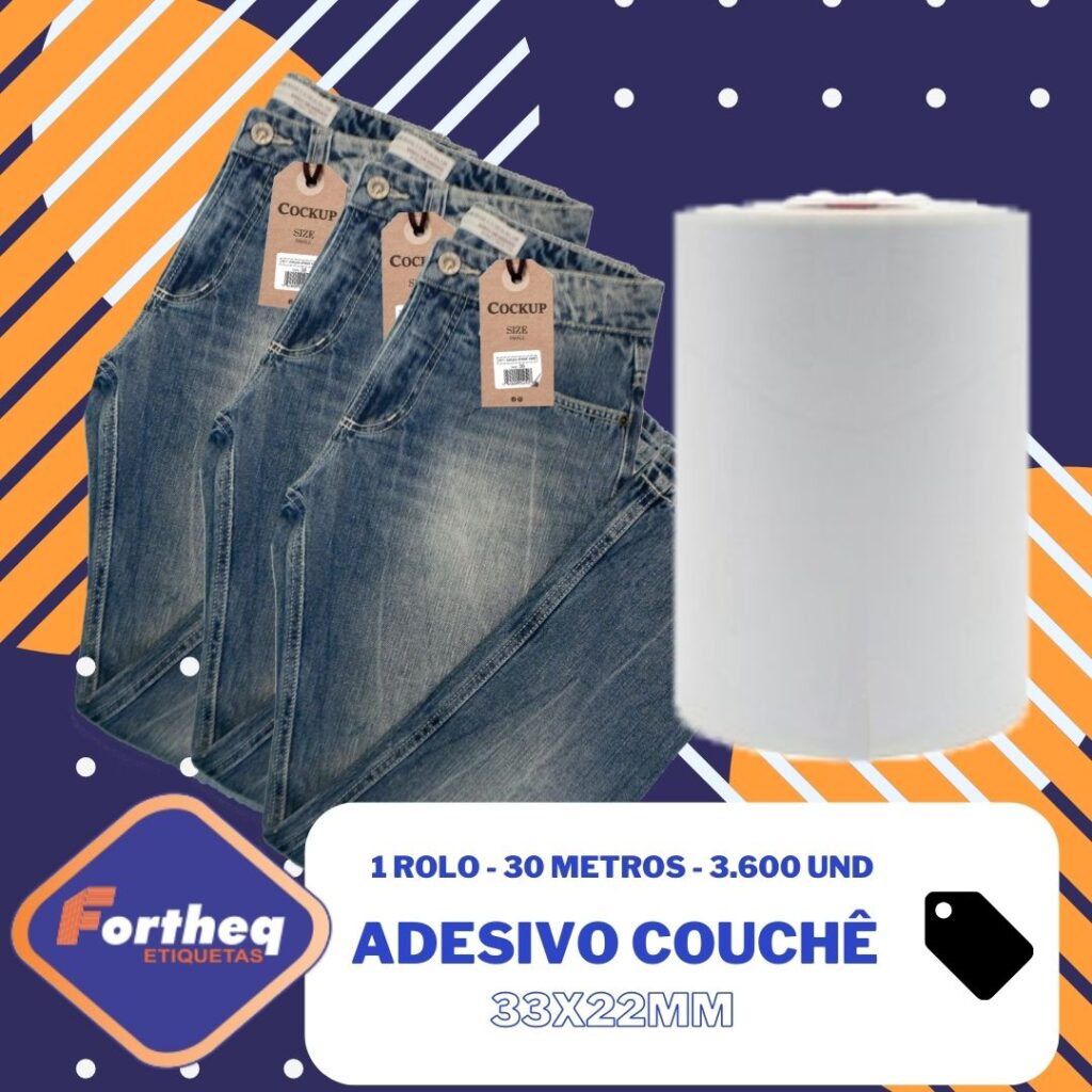 Pacotes com 1 rolo adesivo 33x22